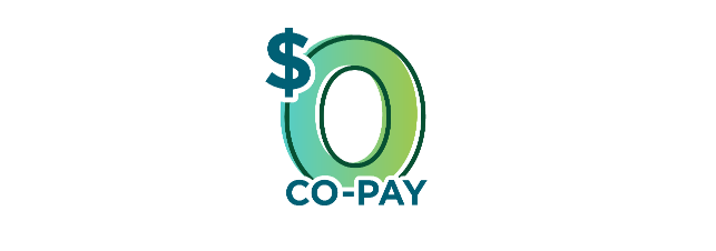 Graphic showing TEPEZZA $0 Co-pay